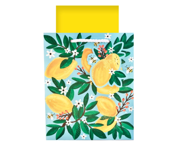 Lemon Blossom Tote with Tissue - Medium