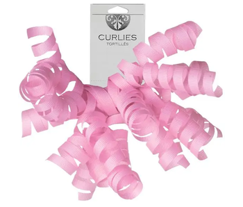 Pink Grosgrain Bow - Curlie