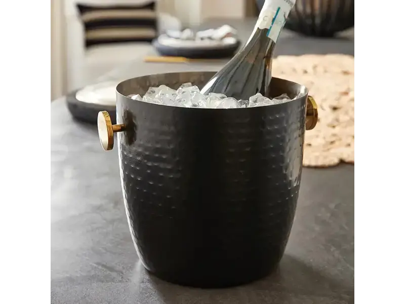 Santa Barbara Design Studio by Creative Brands Black Hammered Champagne Bucket