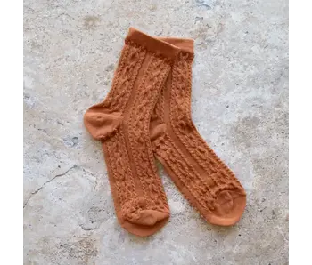 Noble Twist Socks - Rust