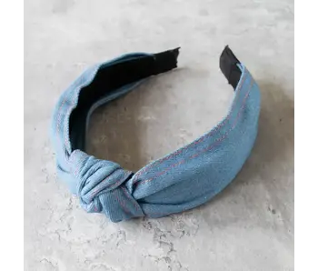 Stich Knotted Light Denim Headband