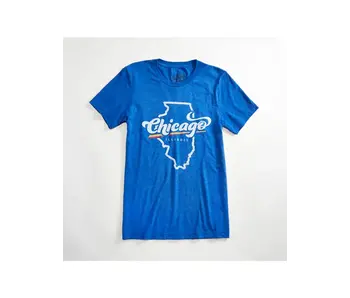 Chicago Prism L Triblend Royal Blue Unisex T-Shirt