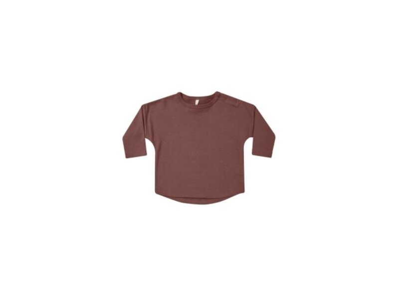 Rylee + Cru Inc. LONG SLEEVE TEE || PLUM