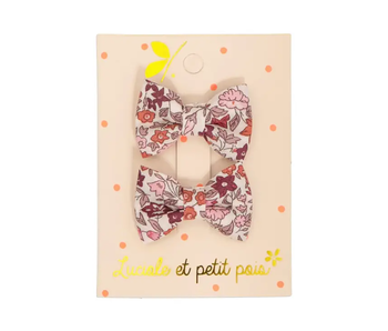 Mini Butterfly Clips - Liberty Ava Spring (Pair)