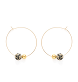 Amano Studio Orbit Hoop Earrings Dalmatian Jasper