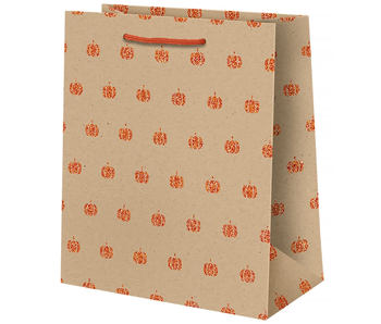 Glitter Pumpkin Medium Gift Bag