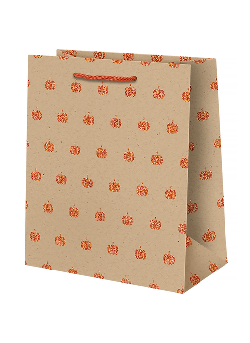 Glitter Pumpkin Medium Gift Bag