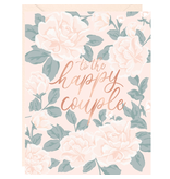 Paper Source Happy Couple Floral A2 Single Card