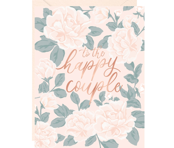 Happy Couple Floral A2 Single Card