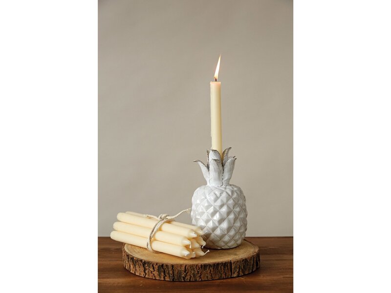 Creative Co-OP White Taper Candles In Box, Set of 12