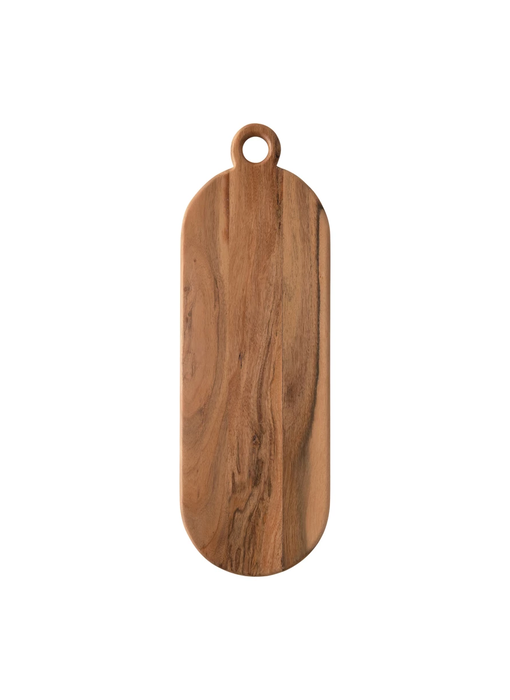 Acacia Rounded Wood Cheese/Cutting Board with Handle