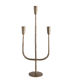 Creative Co-OP Hand-Forged Metal Candelabra with Antique Finish