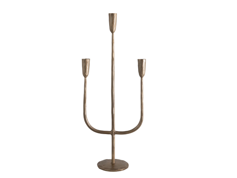 Forged Brass Candelabra