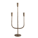 Hand-Forged Metal Candelabra with Antique Finish