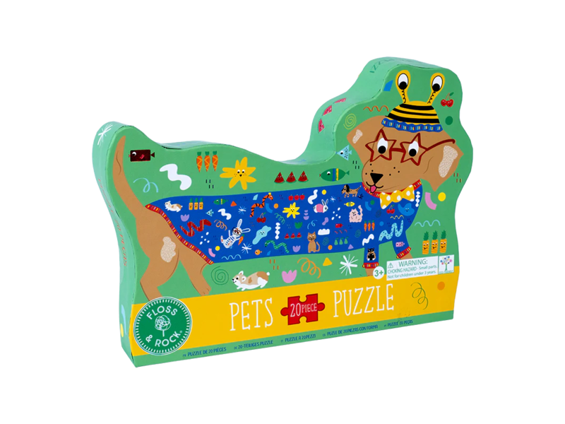 Floss and Rock Pets 20pc "Sausage Dog" Shaped  Jigsaw Puzzle
