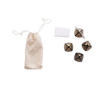 Metal Bell Place Card Holders, Set of 4 in Bag