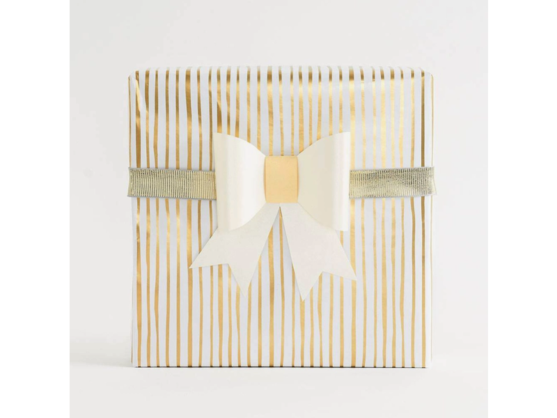 Paper Source Gold Foil Stripe Continuous Wrap