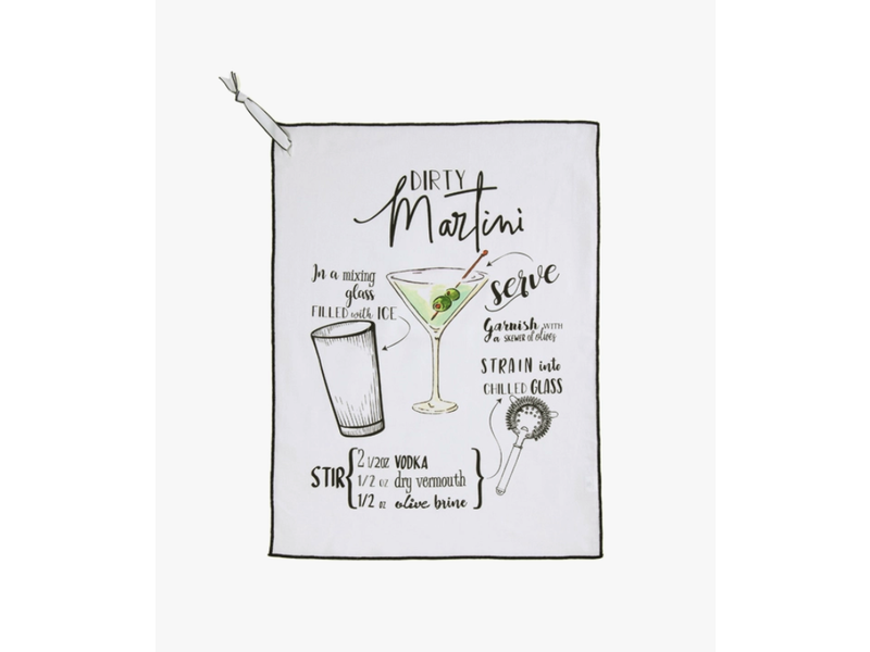 Shiraleah "Dirty Martini" Tea Towel