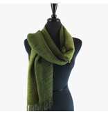 pretty persuasions Bryce Canyon Pleated Scarf (Gradient) - Moss Green