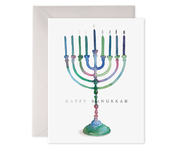 Colorful Menorah | Hanukkah Chanukah Card