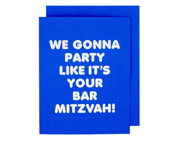 Bar Mitzvah Congrats Card