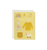 Red Cap Cards Yellow Baby Greeting Card