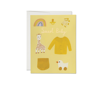 Yellow Baby Greeting Card