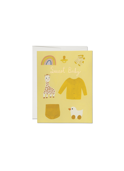 Yellow Baby Greeting Card