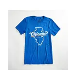 Orchard Street Apparel Chicago Prism XXL Triblend Royal Blue Unisex T-Shirt