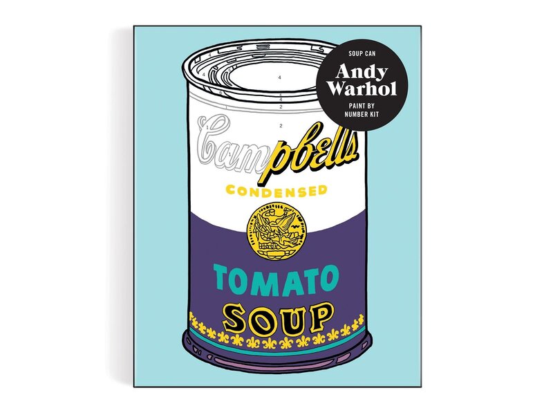 Chronicle Books Paint by Number Andy Warhol Soup Can