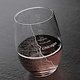 Chicago IL Map Stemless Wine Glass