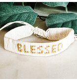 Lou & Co BLESSED Beaded Bracelet - White