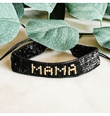 Lou & Co MAMA Beaded Bracelet - Black