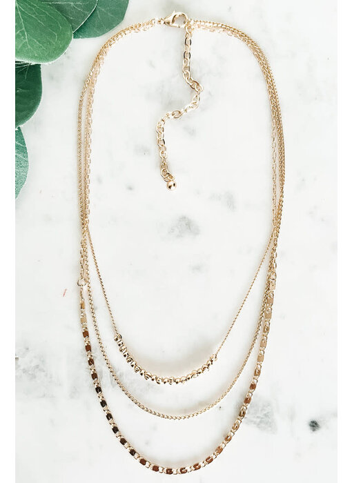 Multi-Layer Necklace - Gold