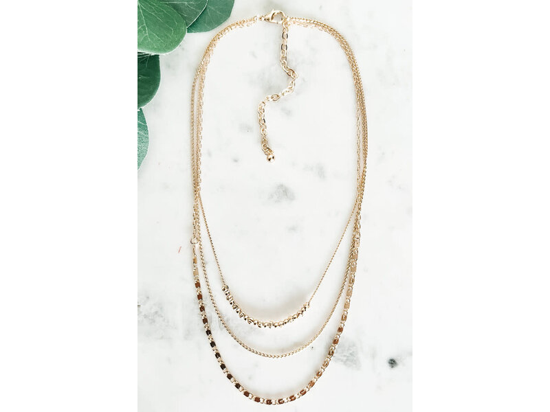 Lou & Co Multi-Layer Necklace - Gold