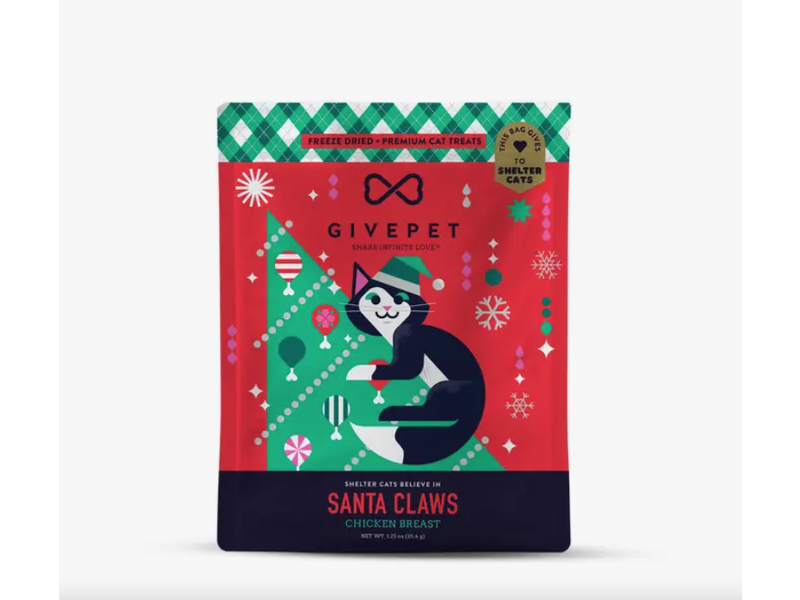 GivePet Santa Claws Freeze Dried Christmas Cat Treats
