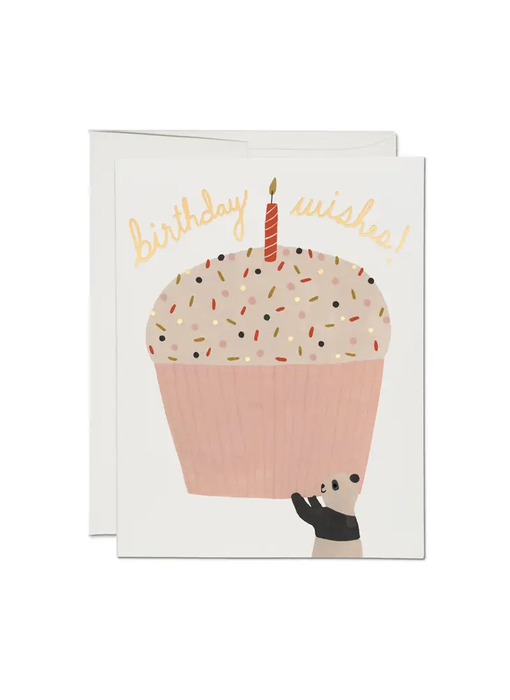 Panda Cupcake Birthday Greeting Card