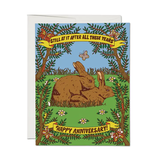 Red Cap Cards Still At It Anniversary Greeting Card