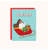 Party Mountain Paper Co Bey Sleigh | Christmas Card