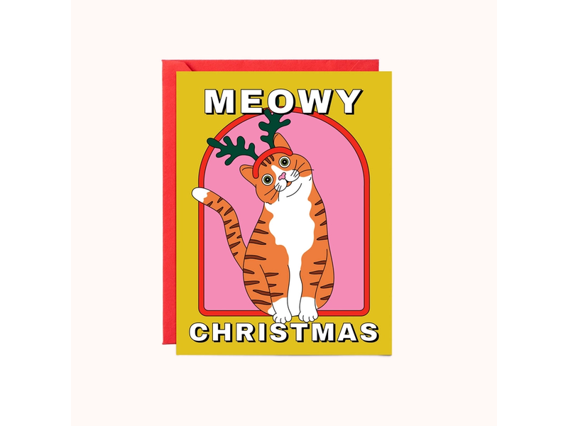 Party Mountain Paper Co Meowy Christmas | Christmas Card