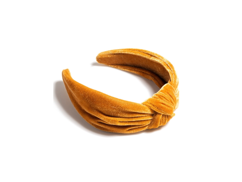 Shiraleah Knotted Velvet Headband Gold
