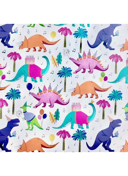 Dino Party Gift Wrap - Roll