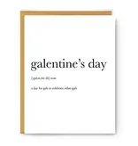 Footnotes Galentine's Day Definition Card