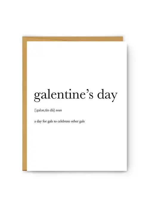 Galentine's Day Definition Card