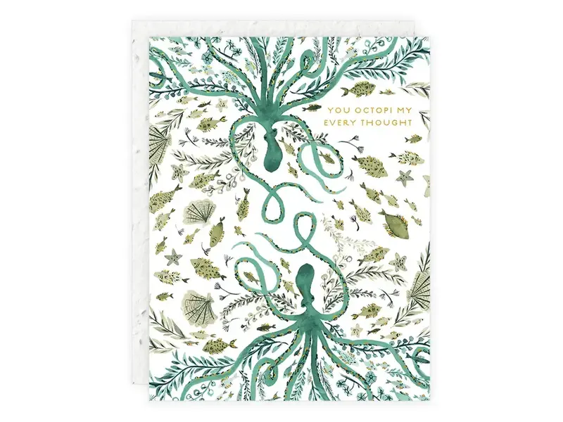 Seedlings You Octopi My Every Thought Card