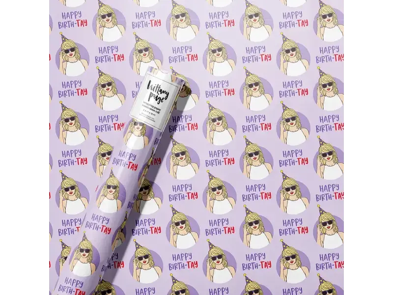 Brittany Page Happy Birth-Tay Wrapping Paper