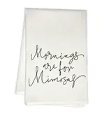 RubiaRojo Mornings are for Mimosas Flour Sack Kitchen Tea Towel