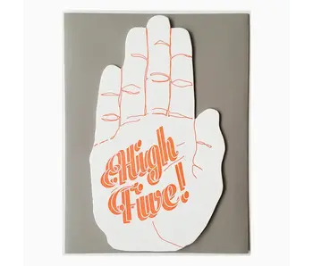 high five hand card