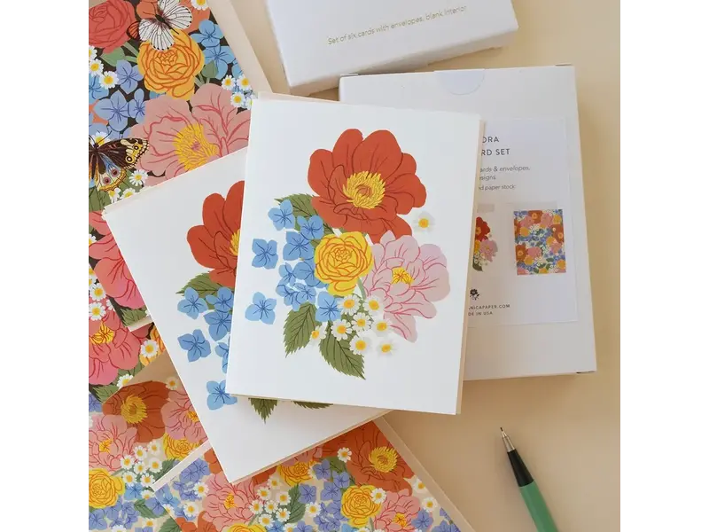 Botanica Paper Co. GARDEN FLORA, GREETING CARD SET