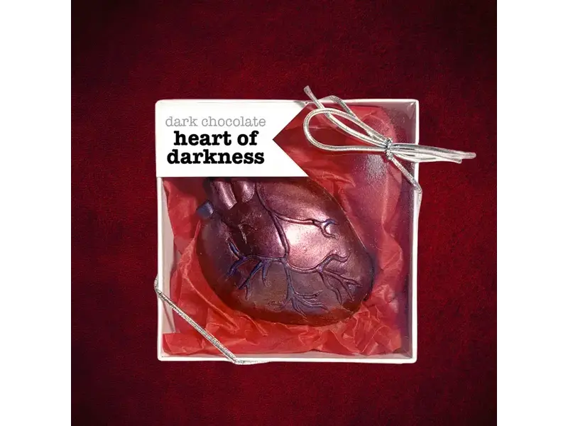 The Xocolate Bar Heart of Darkness - dark chocolate anatomical heart